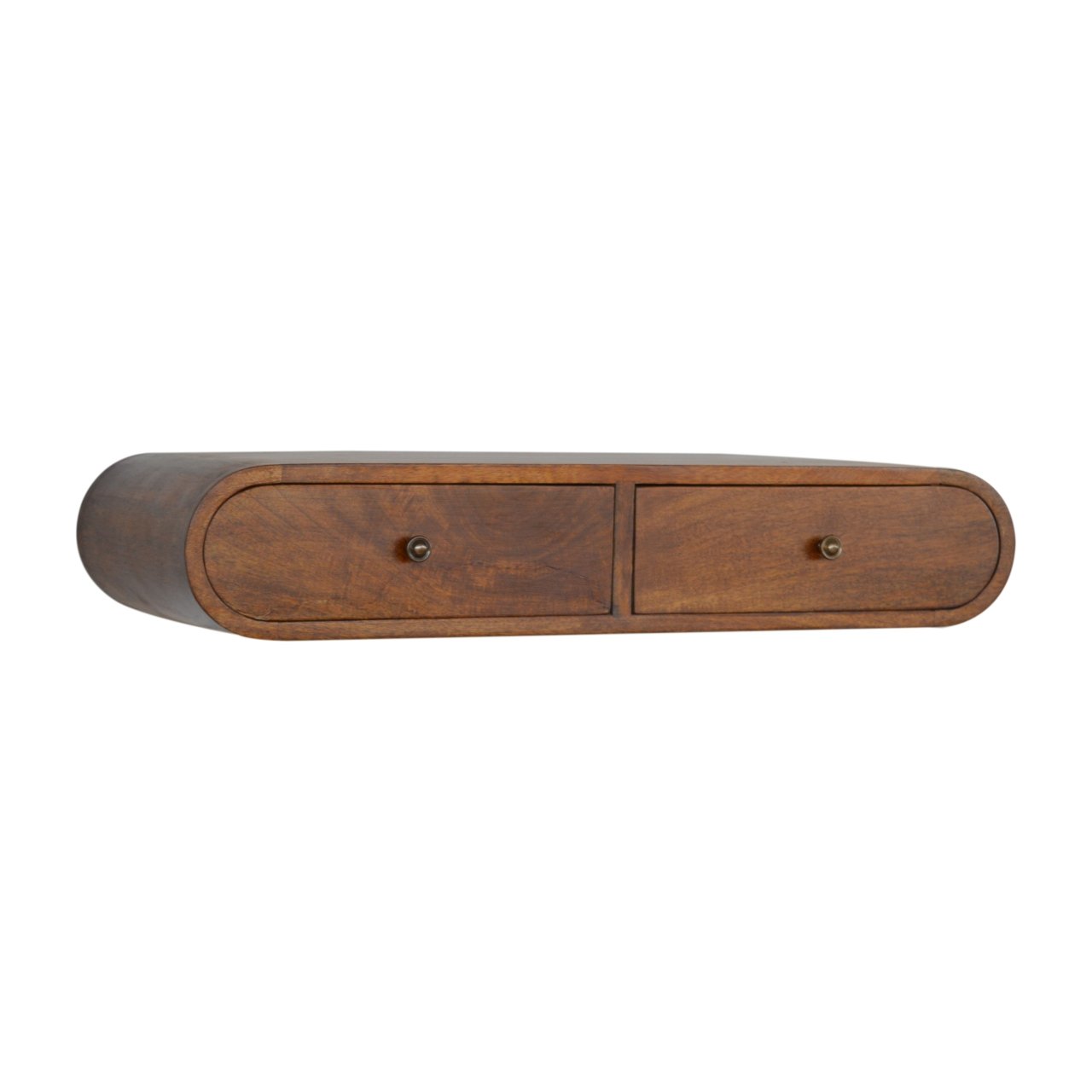Floating Wall Mounted London Chestnut Console Shelf Solid Wood
