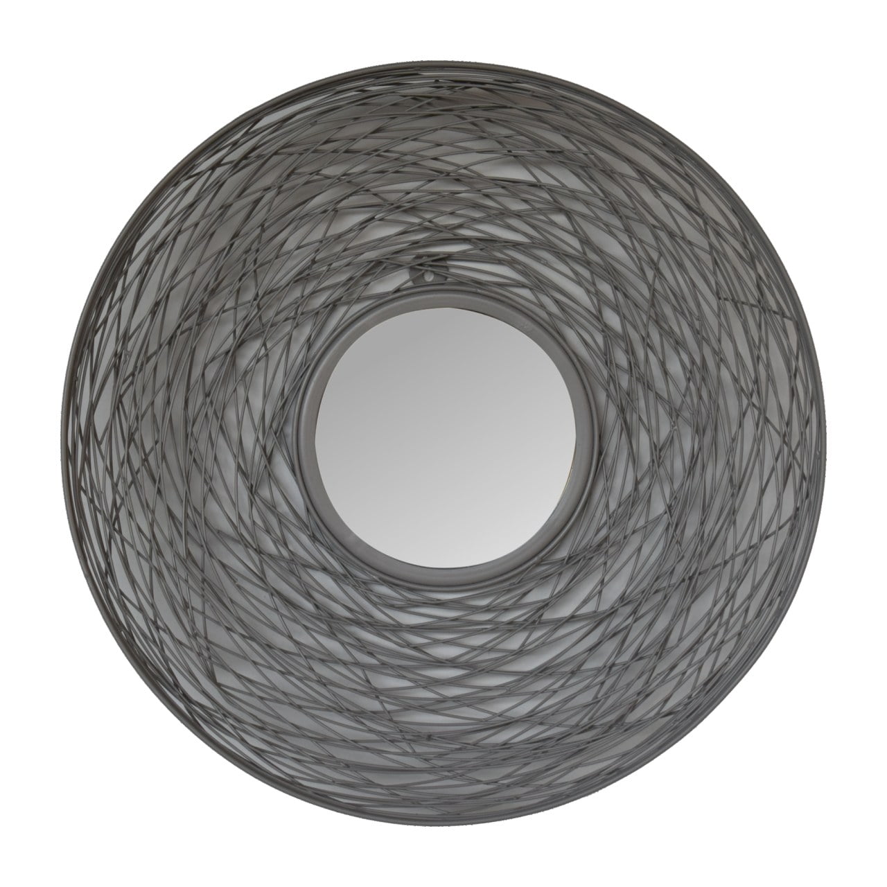 Nested Round Solid Wood Wall Mirror Natural Frame