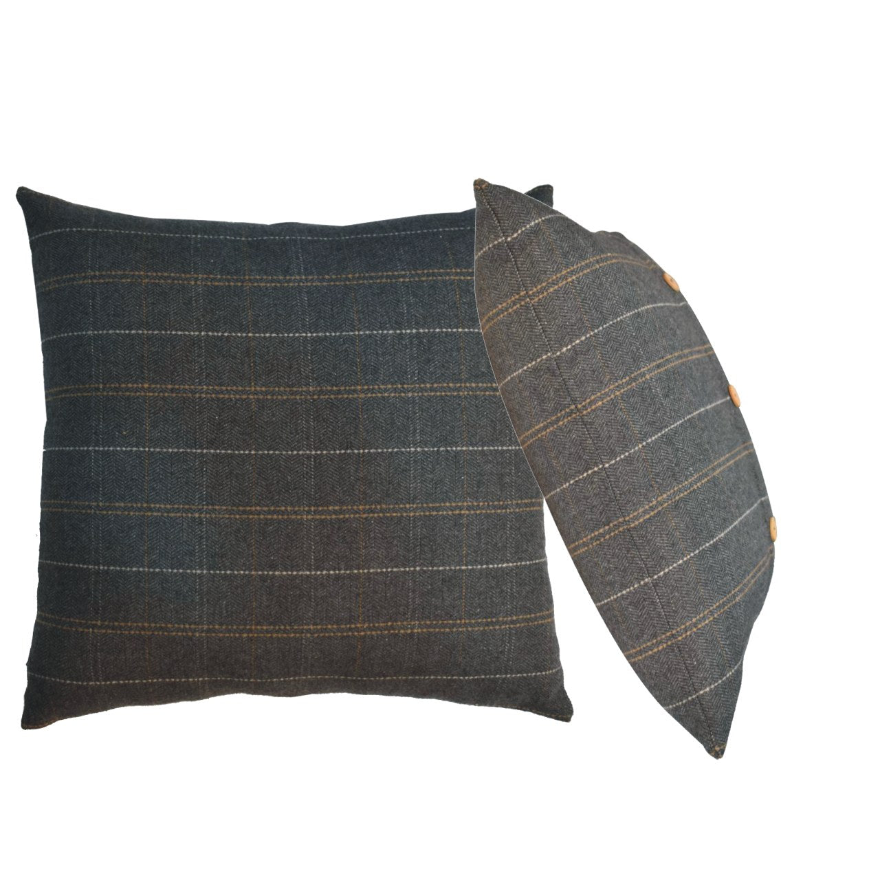 Quinn Pewter Velvet Scatter Cushion Set of 2 Grey