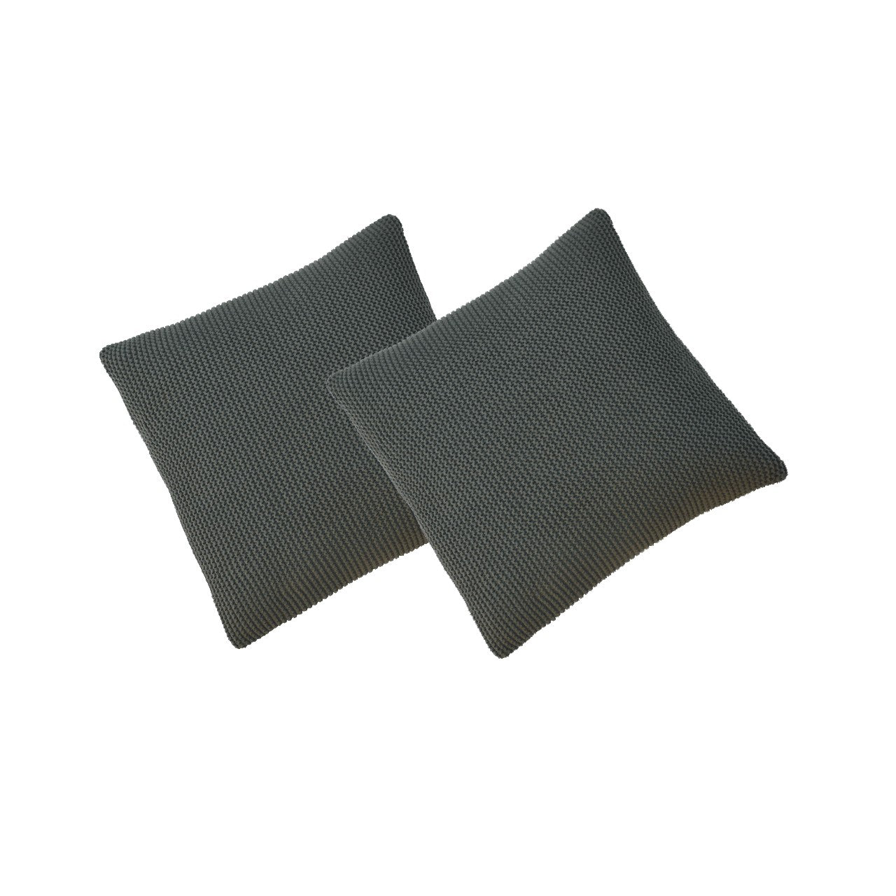 Forest Green Cotton Cushion Cover Set of 2 Natural Fabric