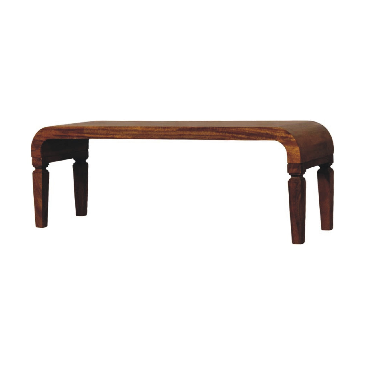 Arcus Arch Leg Wide Solid Mango Wood Coffee Table Natural