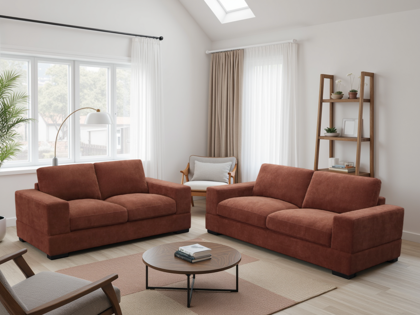 Westminster Sofa Berry Red 3+2 Set