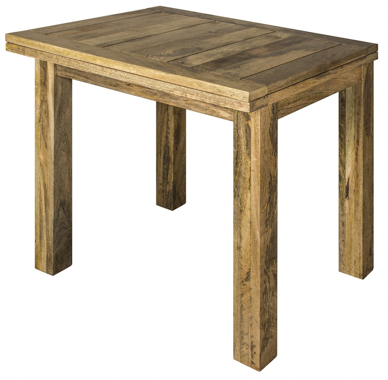 Compact Granary Butterfly Extension Solid Mango Wood Dining Table