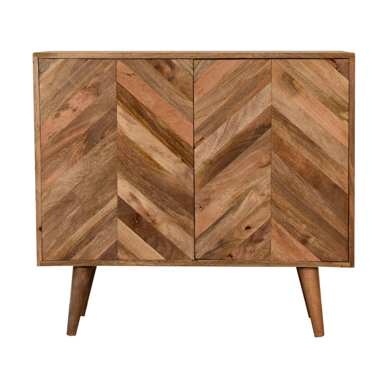 Muna Wide Open Cabinet Hallway Solid Mango Wood Natural