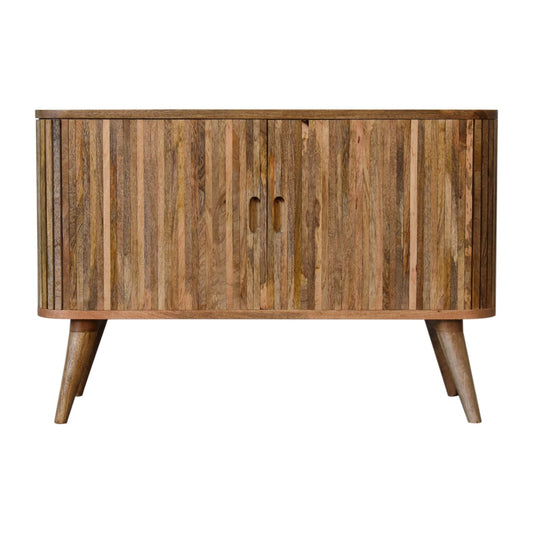 Mokka Wide Open Sideboard Solid Mango Wood Natural Finish
