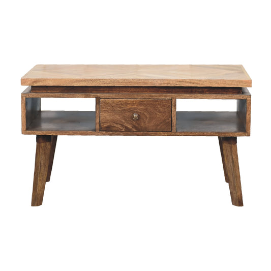 Granary Grey Solid Mango Wood Classic Coffee Table