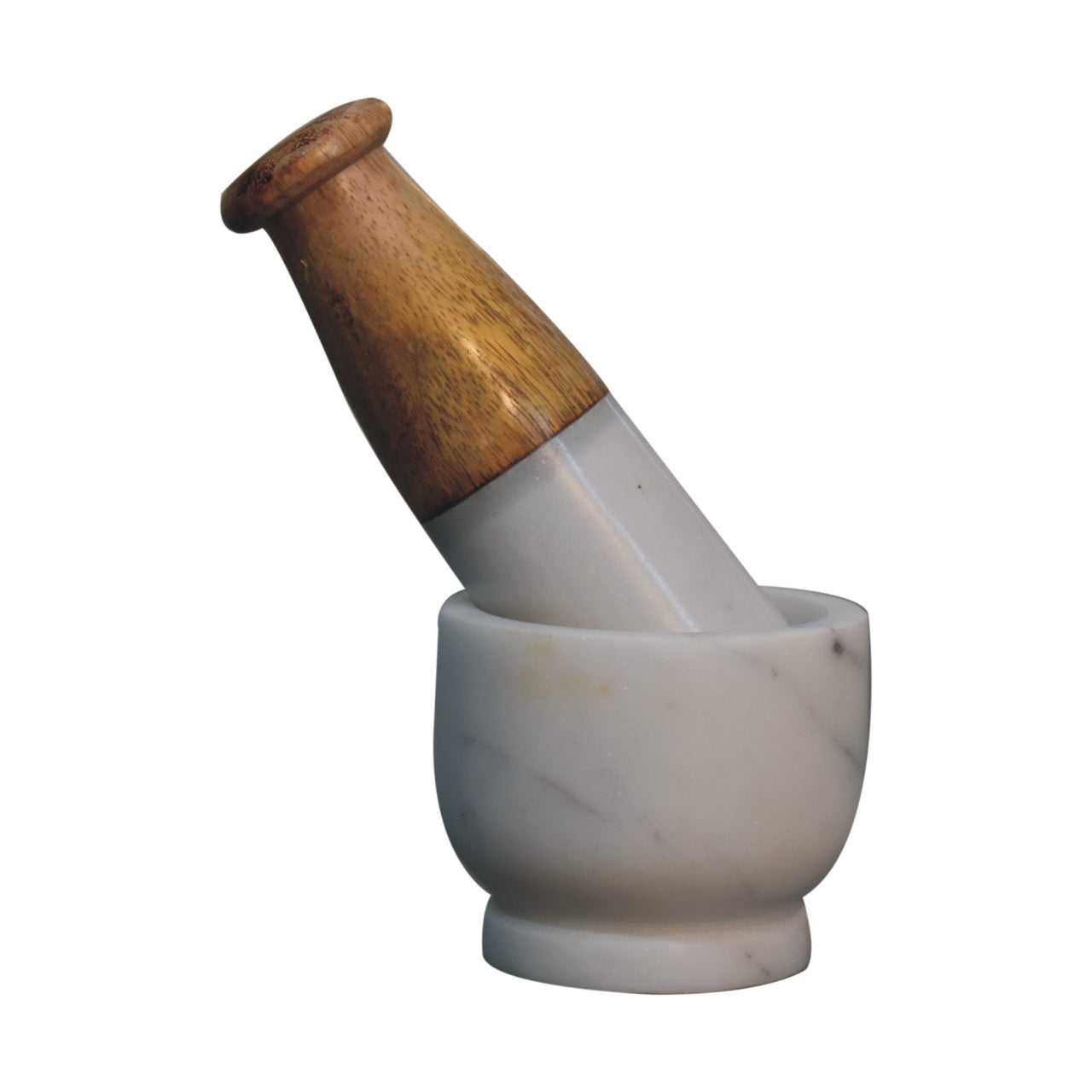 Natural Marble Pestle and Mortar Herb Spice Grinder Kitchen