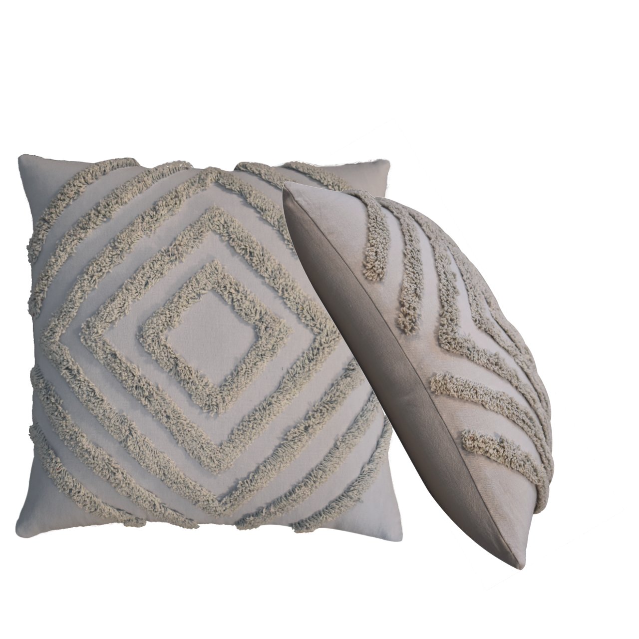 Tacy Grey Cushion Cover Set of 2