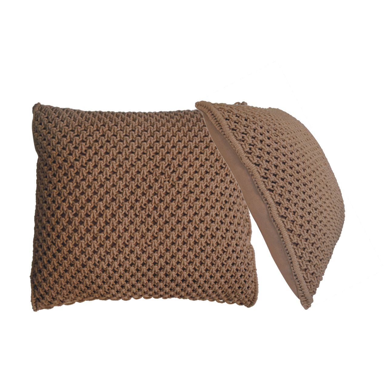 Myra Woven Coffee Brown Cushion Cover Set of 2