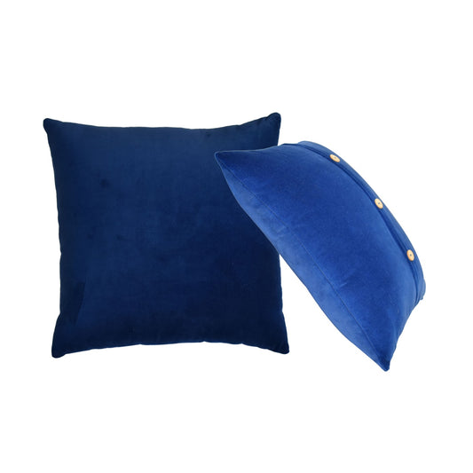 Quinn Royal Blue Velvet Cushion Cover Set of 2