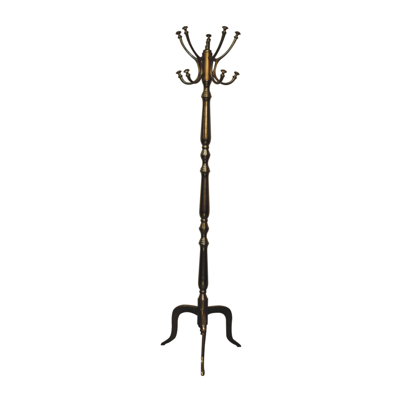 Tall Freestanding Metallic Coat Stand Hallway Chrome