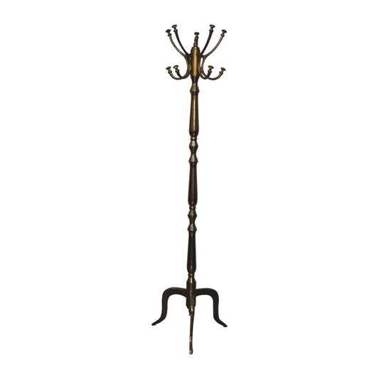 Tall Freestanding Metallic Coat Stand Hallway Chrome