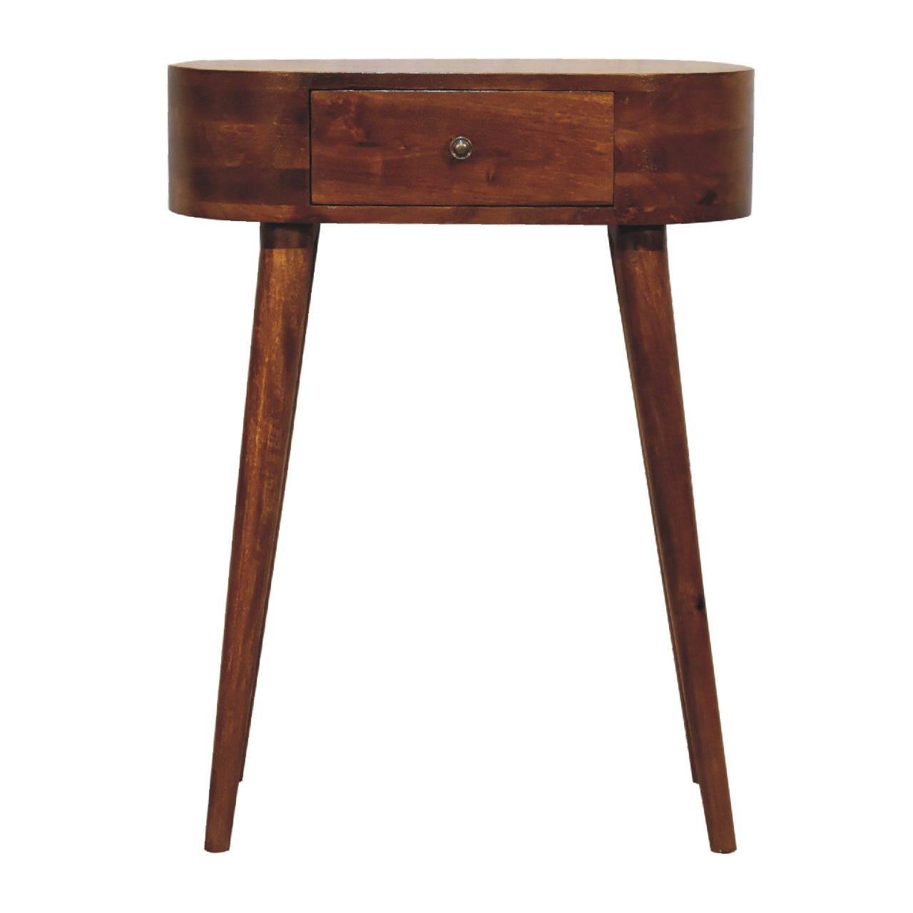 Compact Albion Chestnut Solid Mango Wood Console Table Hallway