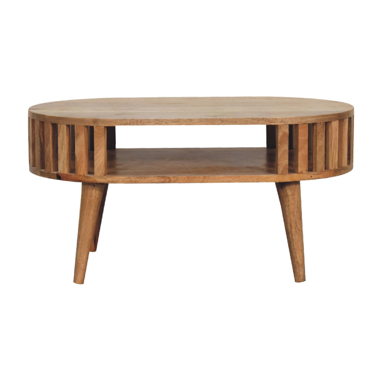 Ariella Solid Mango Wood Coffee Table Natural Oak