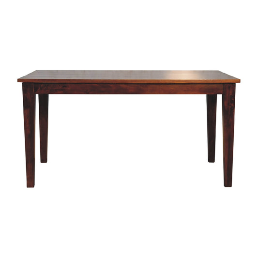 Solid Mango Wood Rectangular 6 Seater Dining Table Chestnut
