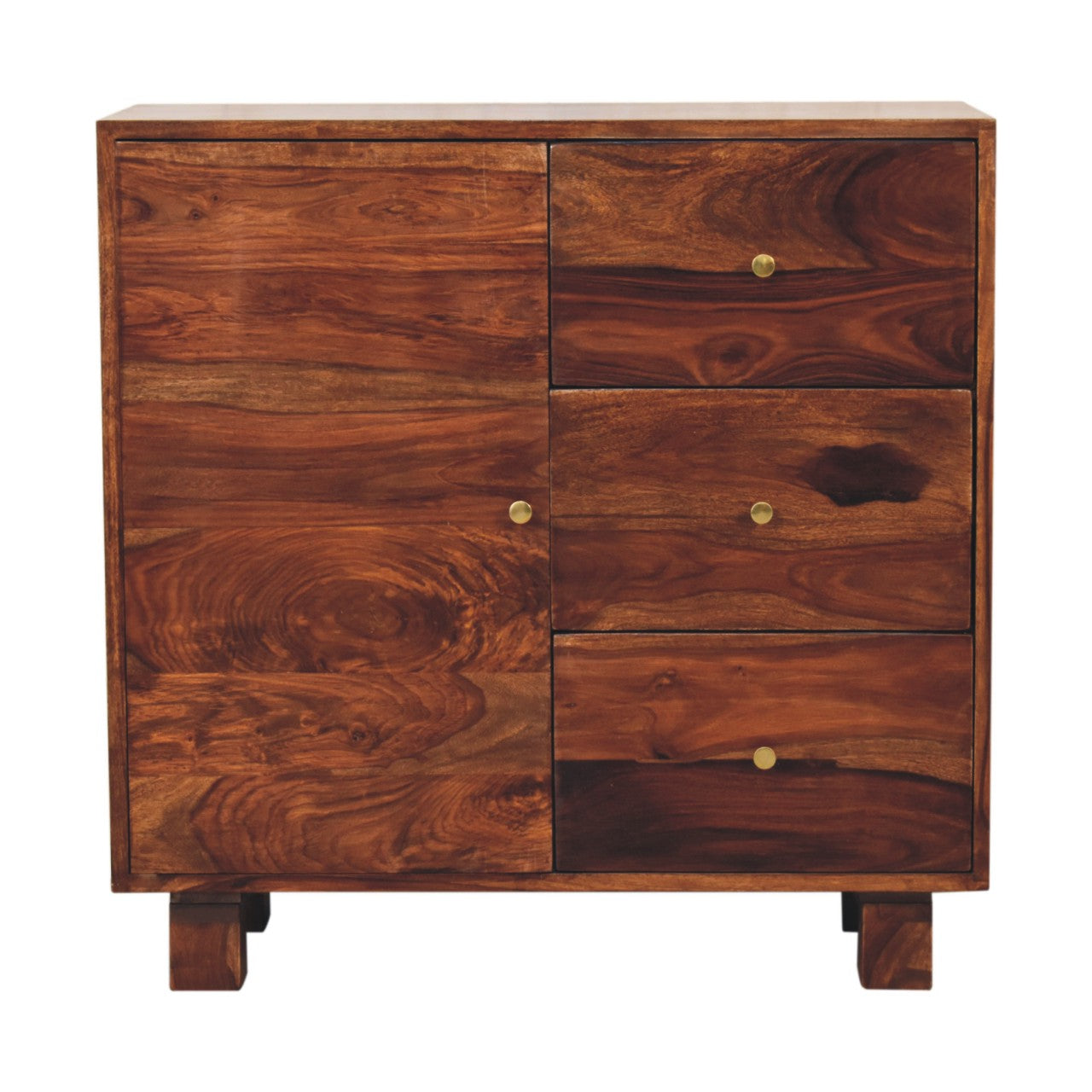 Tula Compact Sideboard Dining Room Solid Mango Wood Natural