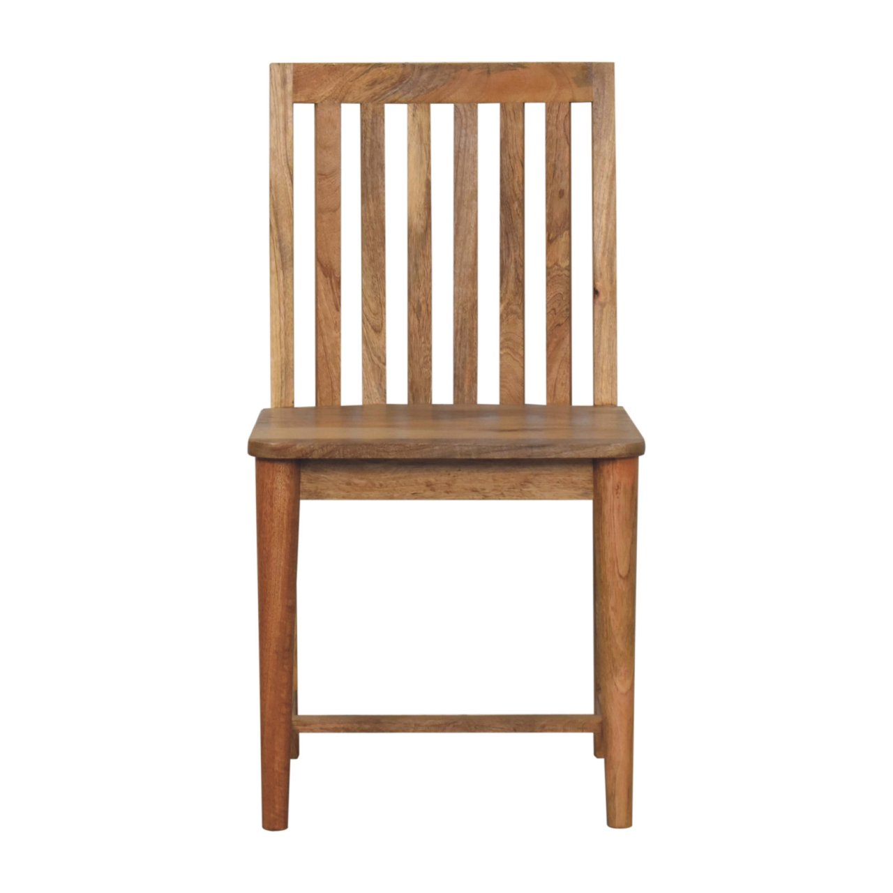 Ariella Slat Back Solid Mango Wood Dining Chair Natural Finish
