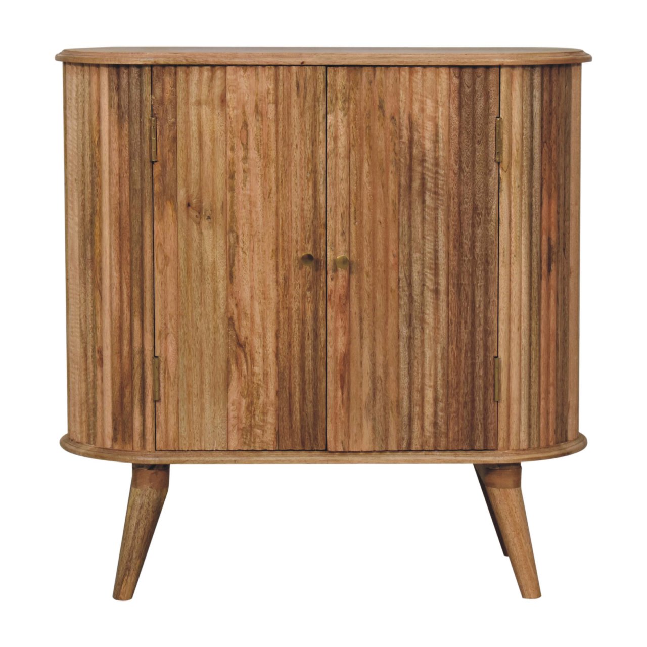 Soba Wide Nordic Storage Cabinet Solid Mango Wood Natural