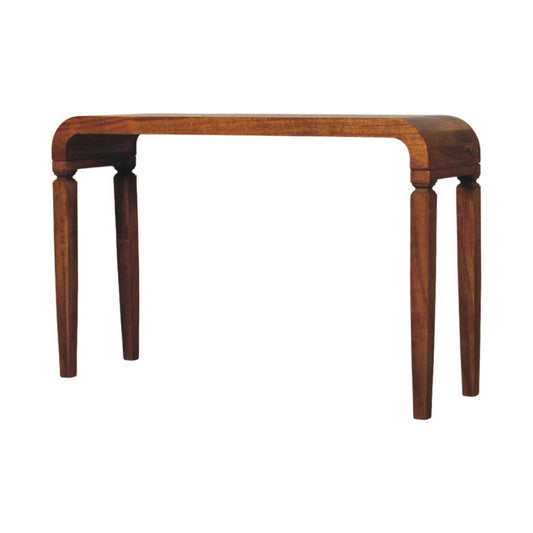 Arcus Arch Leg Wide Solid Mango Wood Hallway Console Table