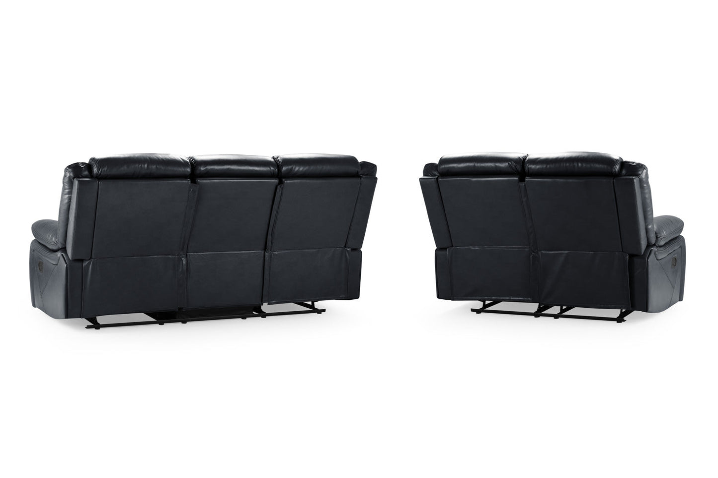 Novie Recliner Sofa Black 3+2 Set
