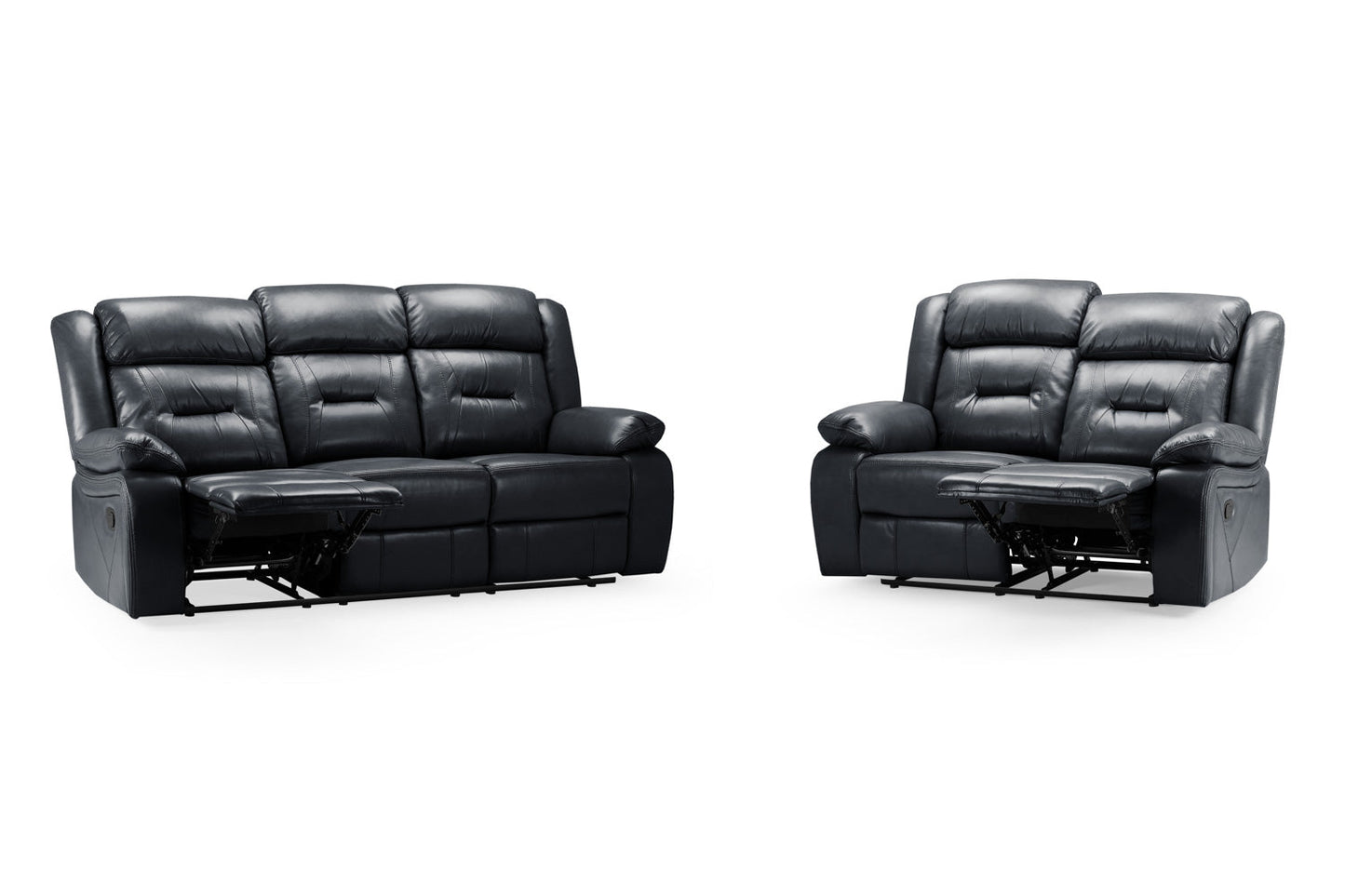 Novie Recliner Sofa Black 3+2 Set