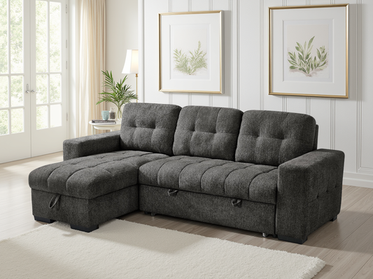 Palermo Universal Corner Sofabed Grey