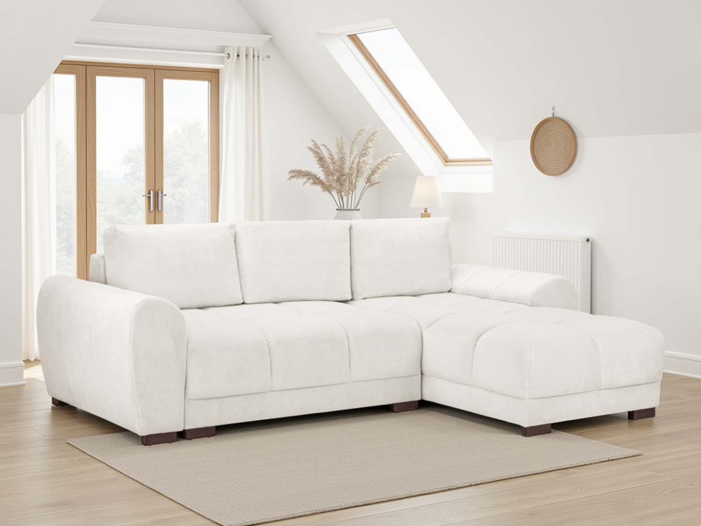 Azzuro Sofabed Cream Universal Corner