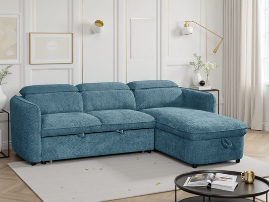 Capri Sofabed Blue Universal Corner
