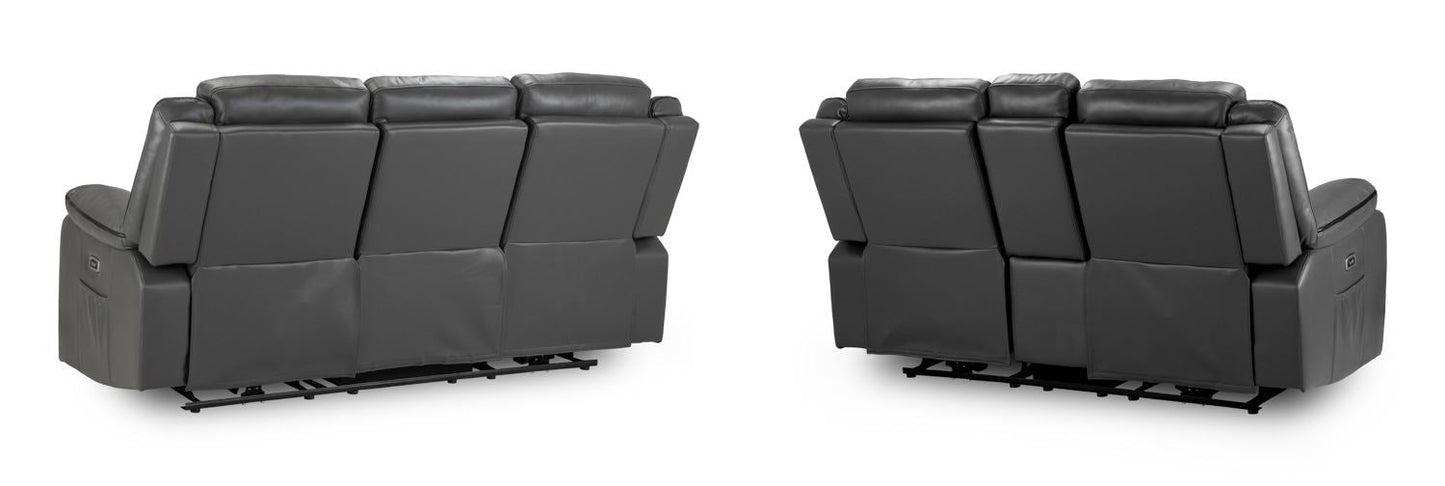 Harald Electric Recliner Sofa Grey 3+2 Seater