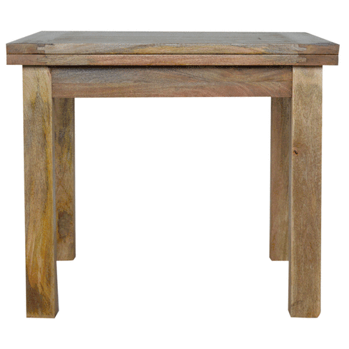 Butterfly Extension Solid Mango Wood Dining Table Seats 2 to 6